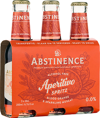 Bild: Abstinence Sparkling Blood Orange Spritz alkoholfrei 3×0,2 l