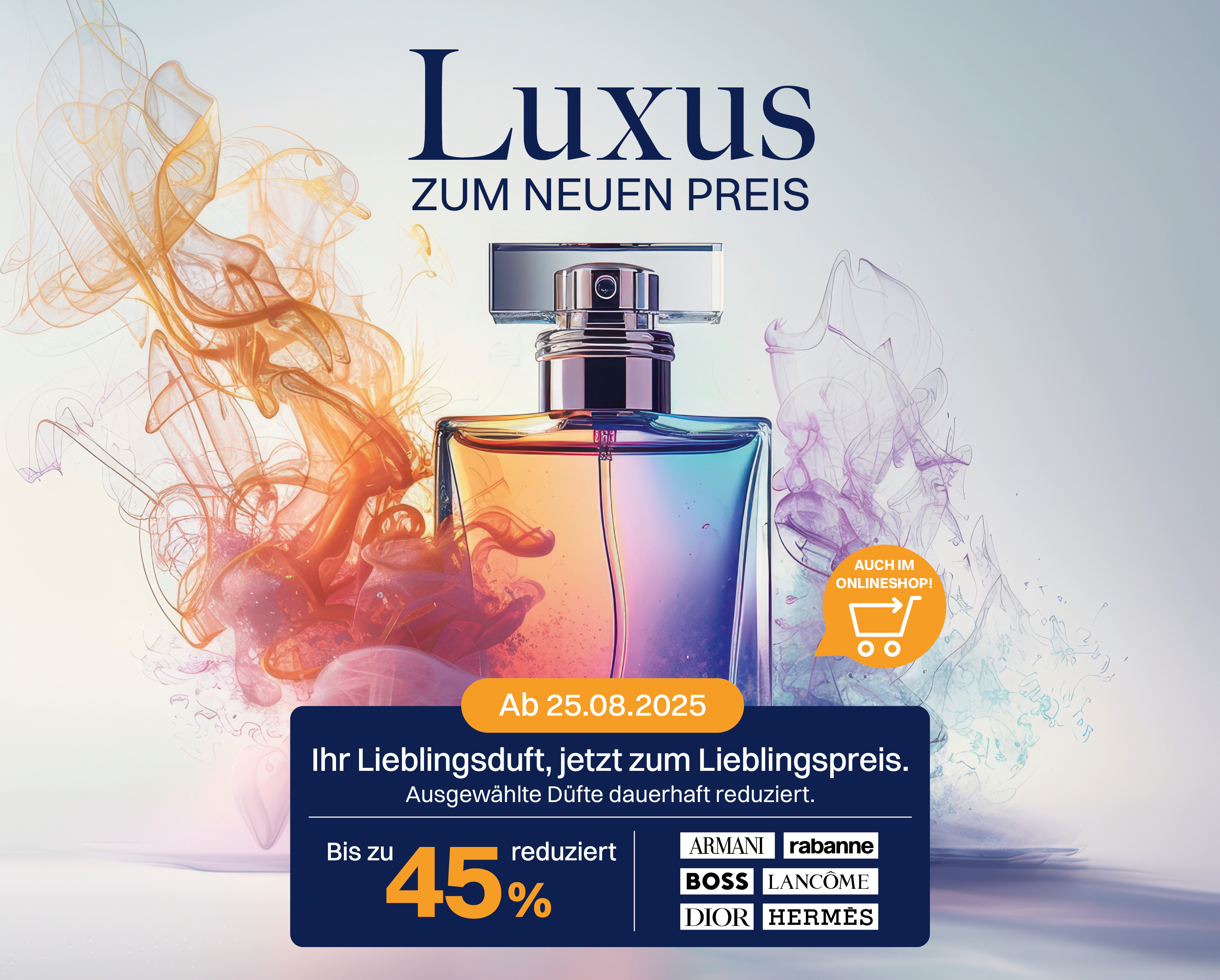 Luxusparfum von Hermes, Dior, Rabanne, Boss und Armani reduziert kaufen
