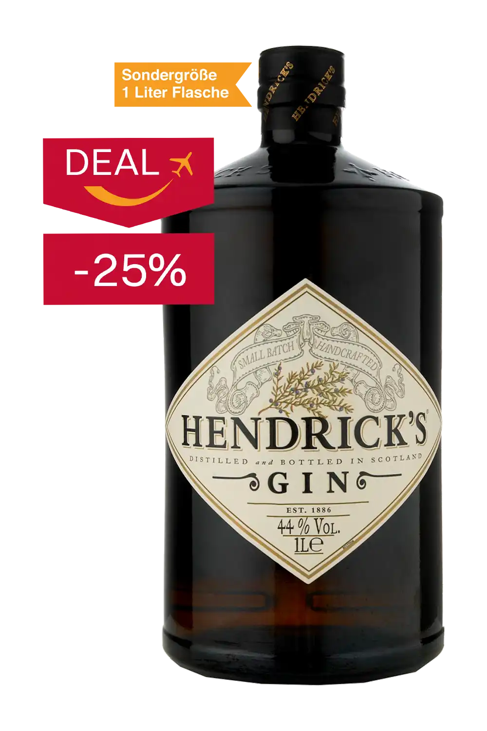 Bild: Hendrick's Gin 1 Liter Flasche