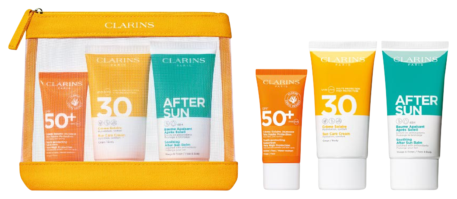 Bild: Clarins Travel Set Sonnenpflege