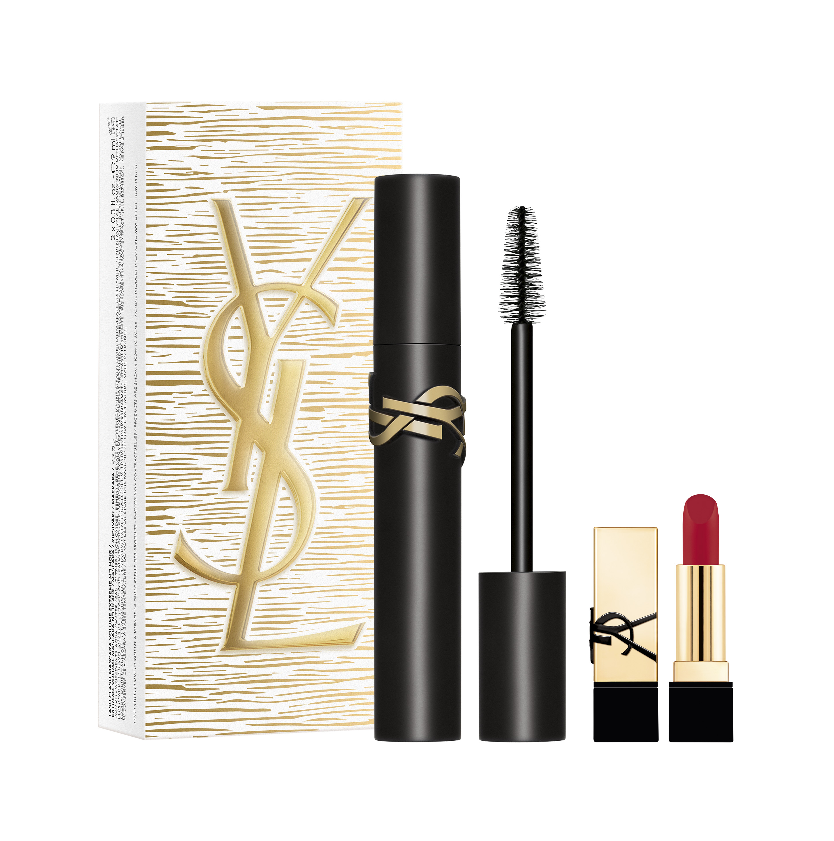 Bild: Yves Saint Laurent Set – Lash Clash Mascara + Mini Rouge Pur Couture Lipstick