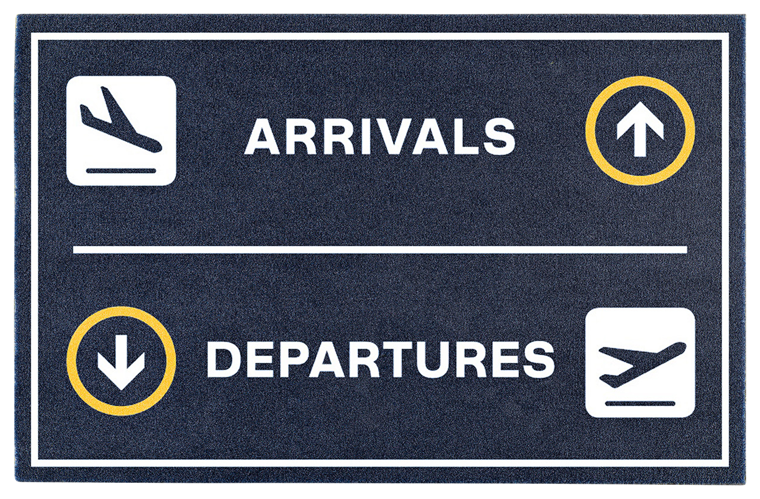 "Departure/Arrival" Fußmatte