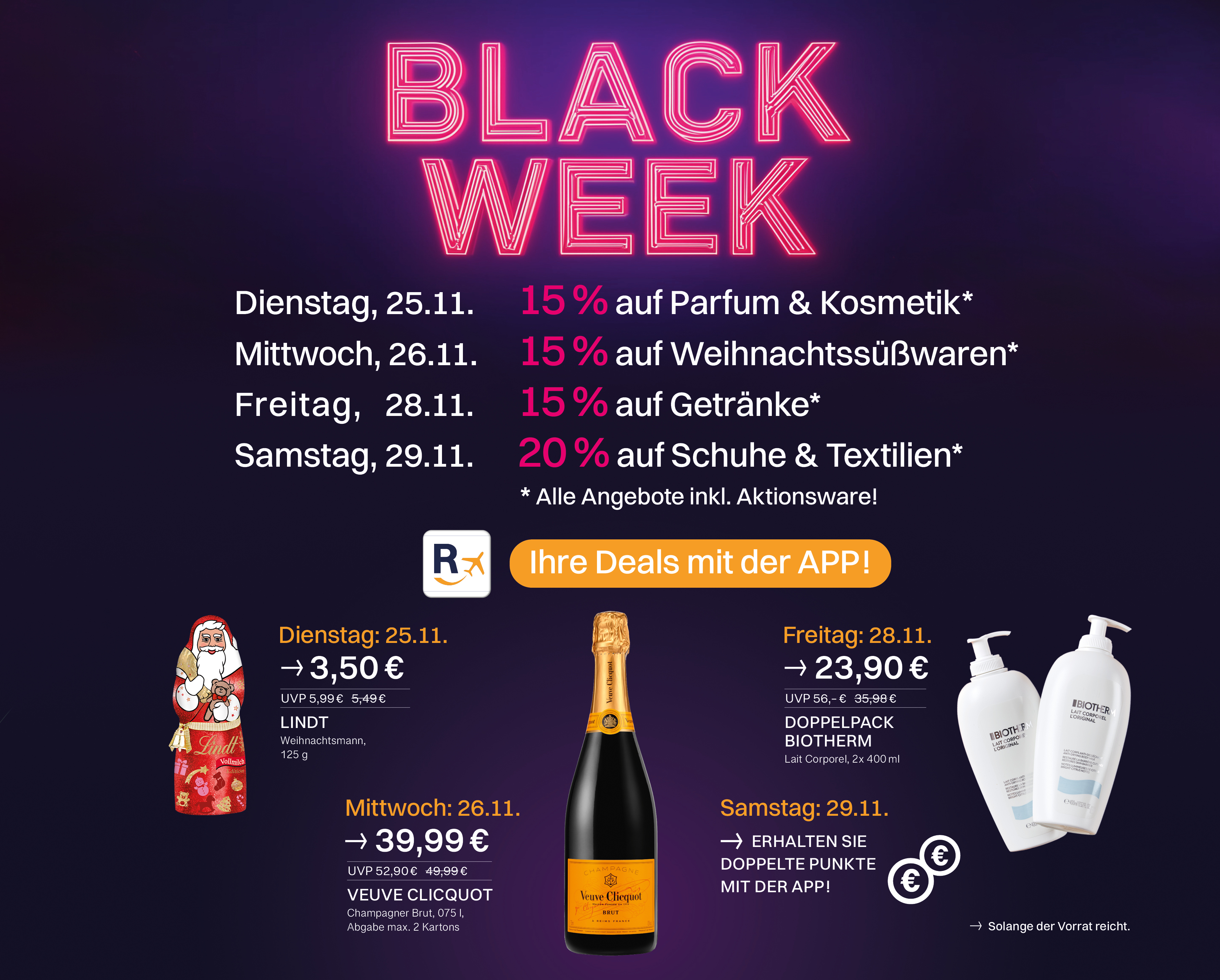 Black Week Angebote in der Ringeltaube