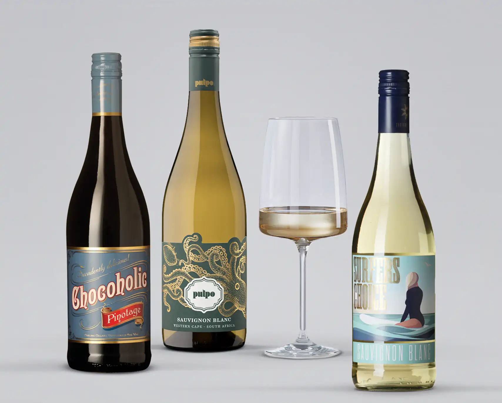 Weißwein Auswahl von Ringeltaube