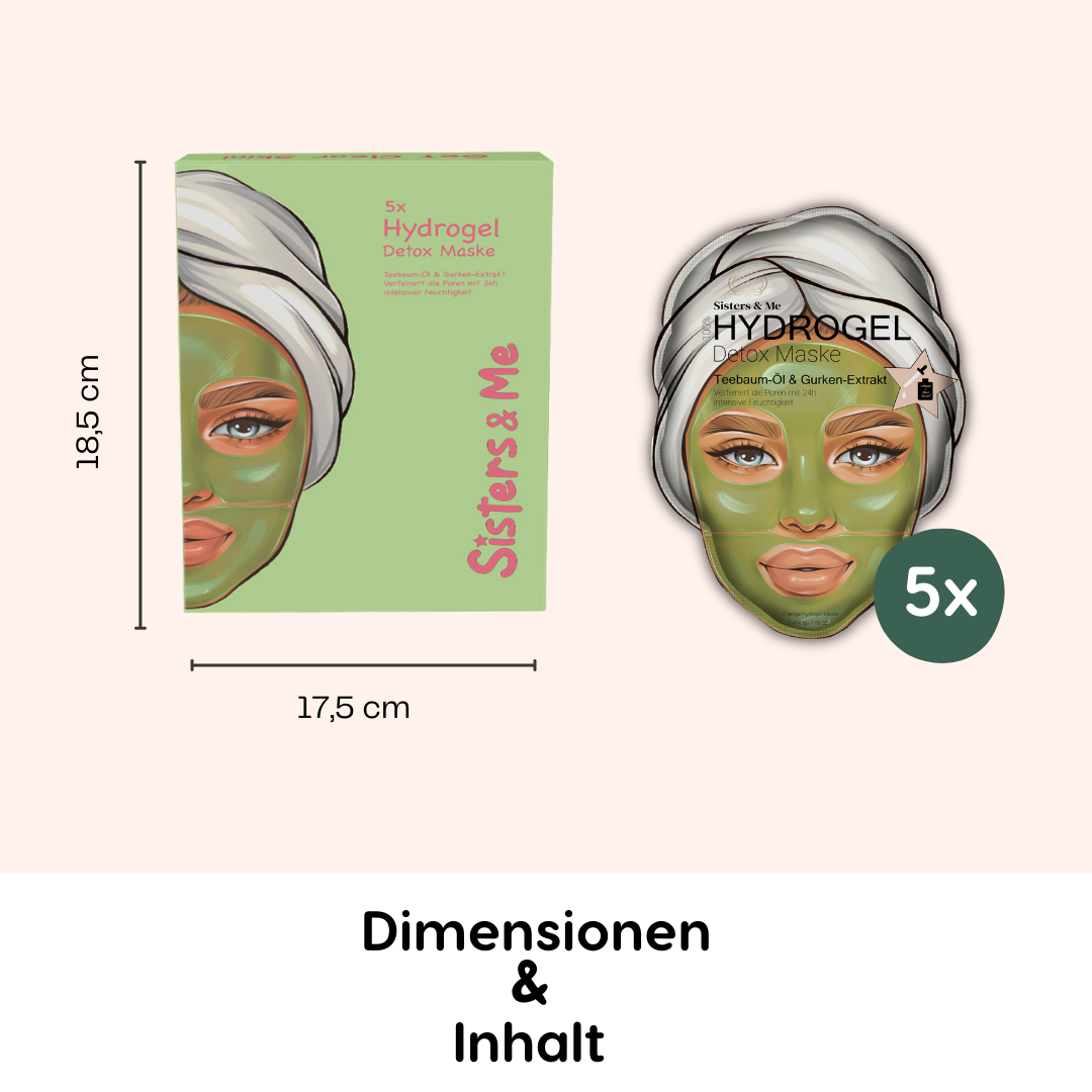 Sisters & Me 10X HYDROGEL AUGEN-PADS MIT GURKENEXTRAKT UND GRÜNTEE-ÖL