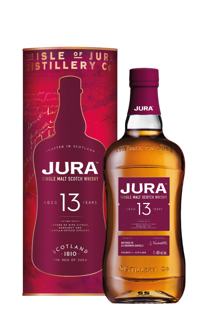 Bild: Jura Single Malt Scotch Whisky 13 Jahre, 40% Vol., 1L Travel Retail