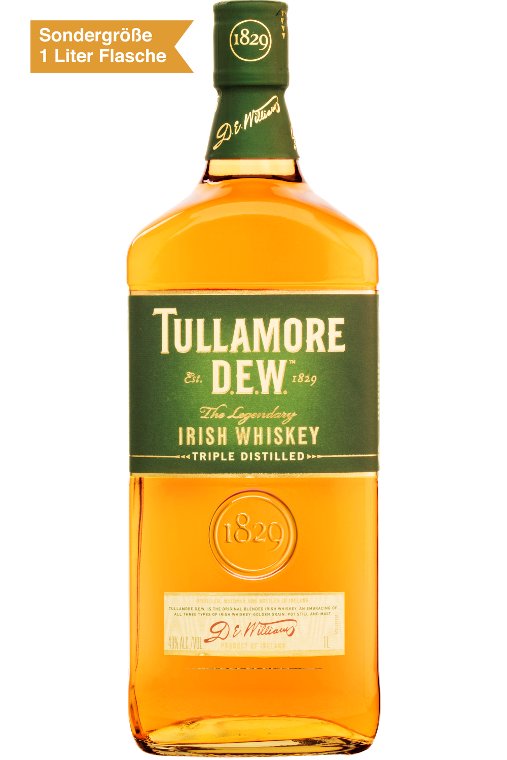 Tullamore D.E.W. The Legendary Irish Whiskey Tripple Distilled