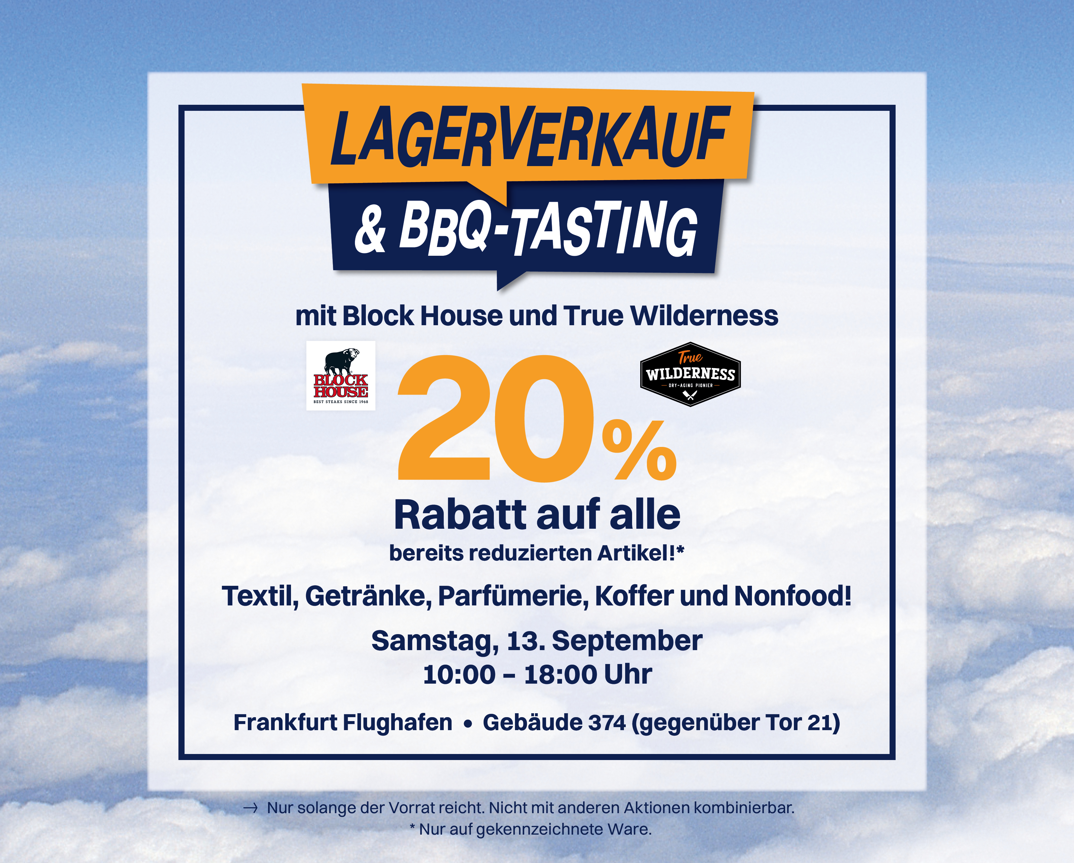 Lagerverkauf in Frankfurt