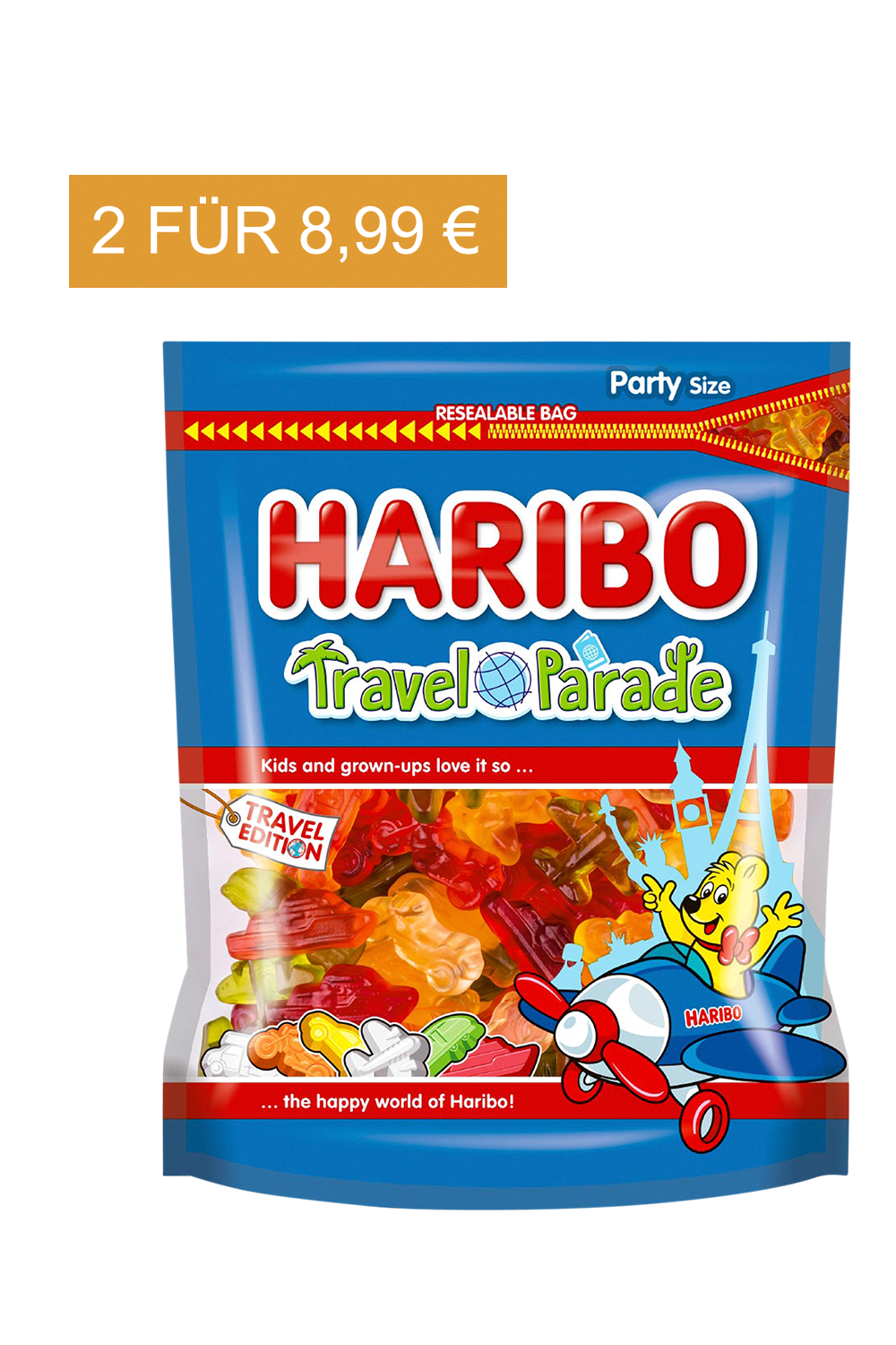 Haribo Travel Parade 700g Beutel Travel Exclusive