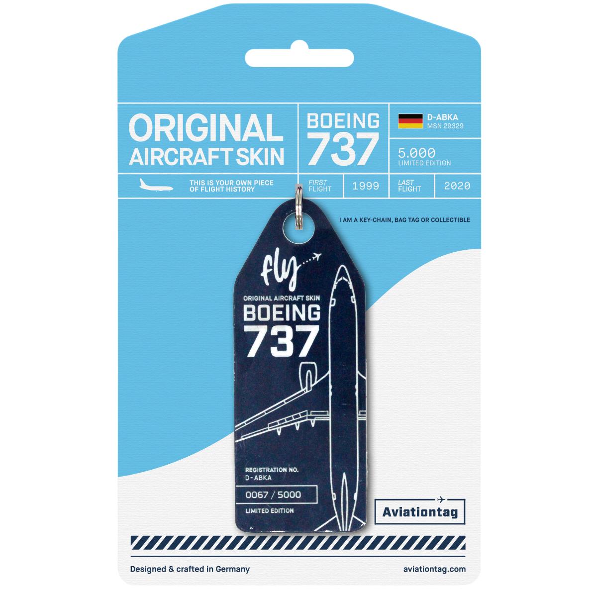 Bild: Aviationtag Boeing 737 - D-ABKA Dark Blue