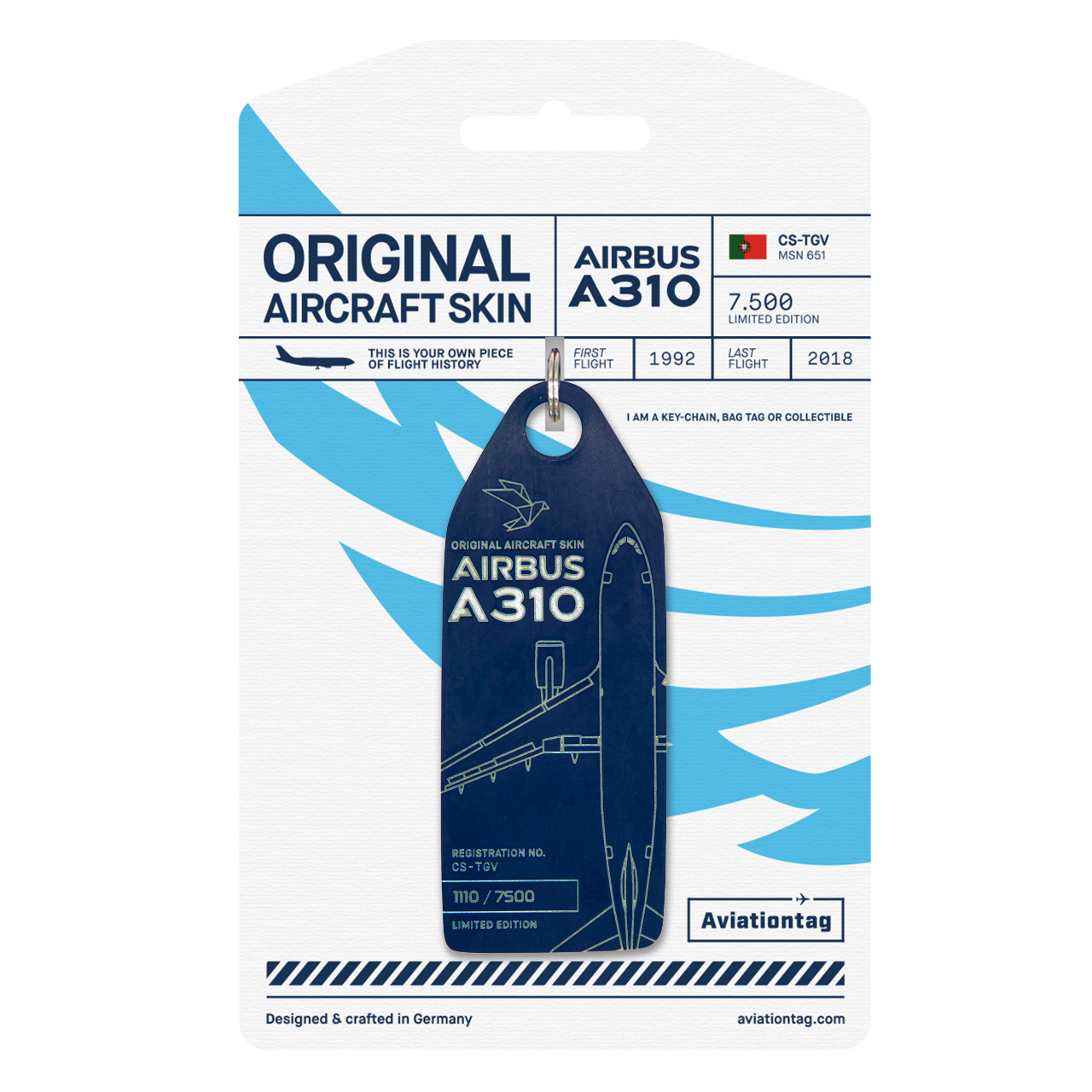 Bild: Aviationtag Airbus A310 - CS-TGV Blue
