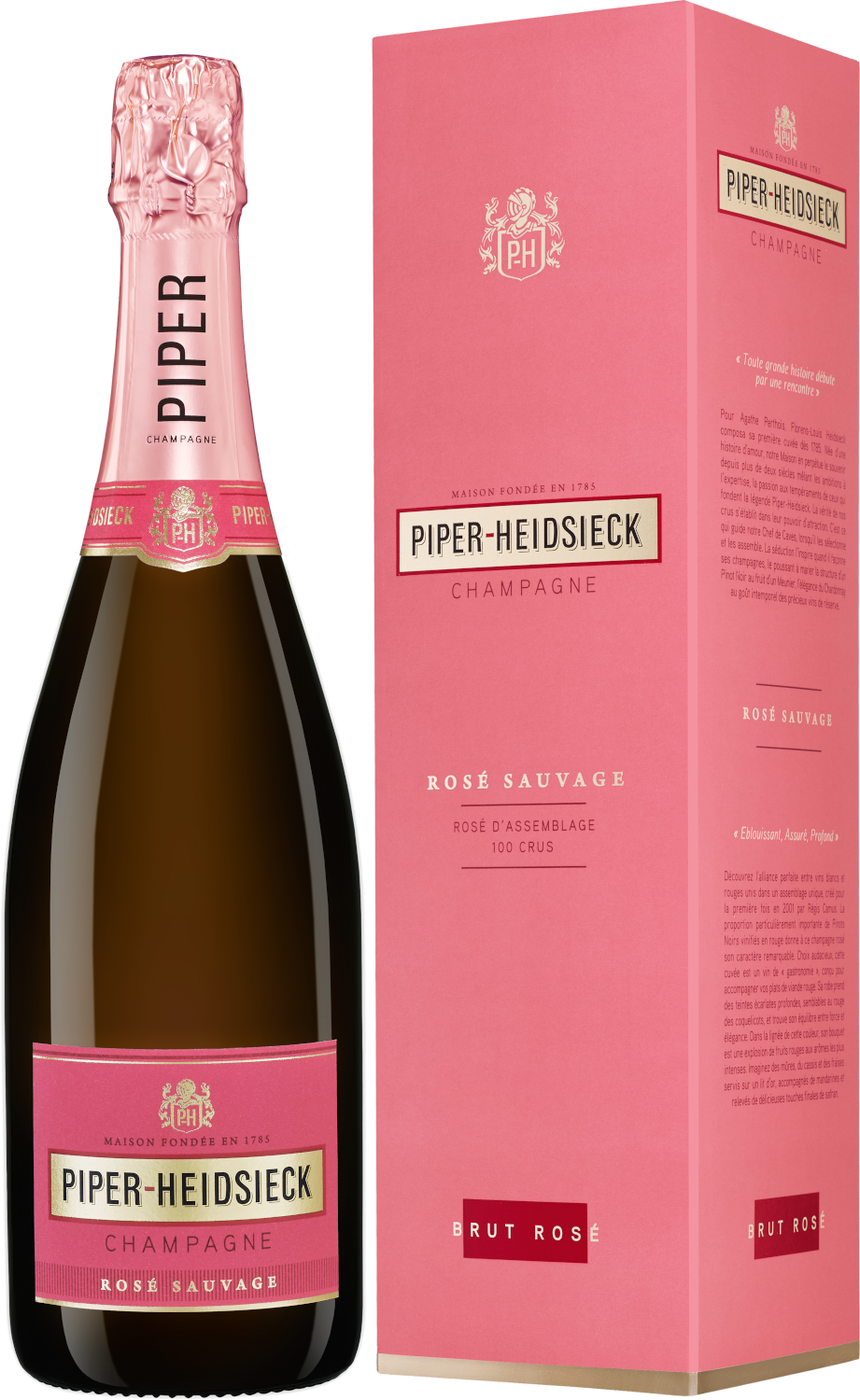 Piper-Heidsieck Rosé Sauvage Brut (in Geschenk-Packung)