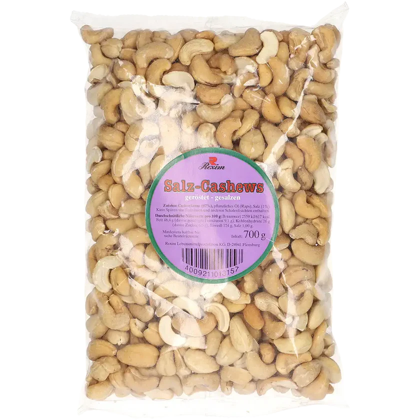 Bild: Rexim Salz-Cashews geröstet & gesalzen 700 g