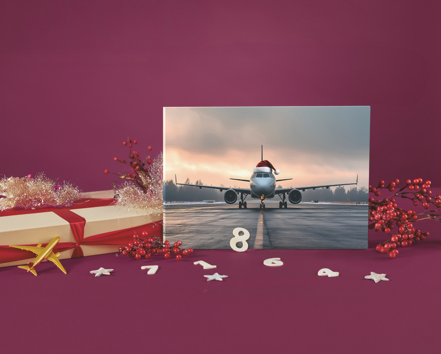 Aviation Adventskalender Slider blau