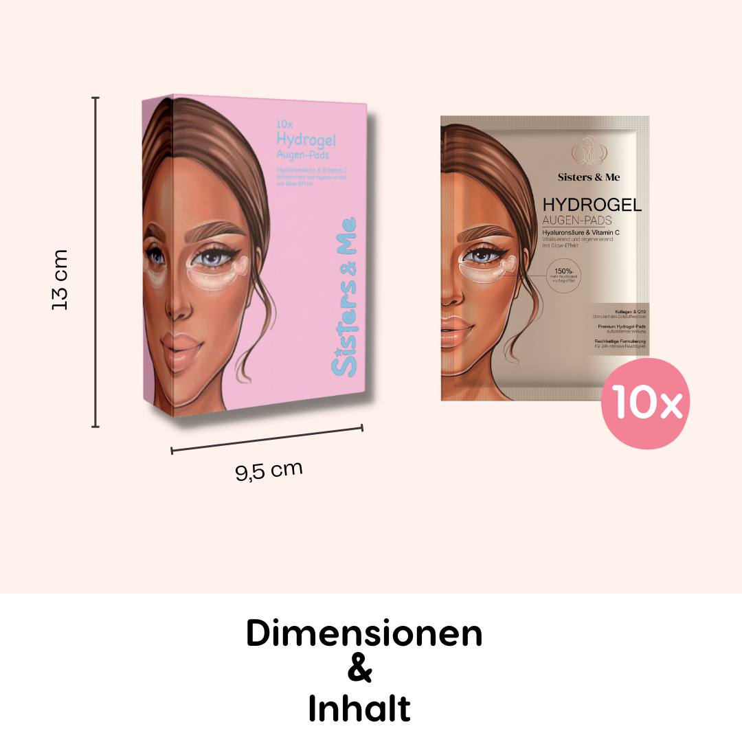 Sisters & Me 10X HYDROGEL AUGEN-PADS MIT HYALURONSÄURE UND VITAMIN C