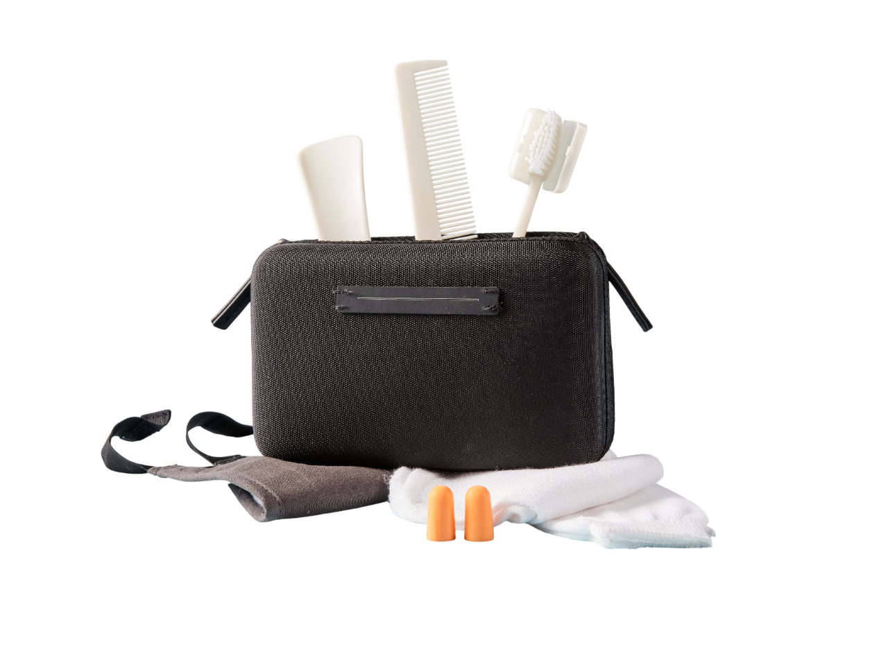 Bild: Lufthansa Amenity Kit schwarz aus der Bordbeladung