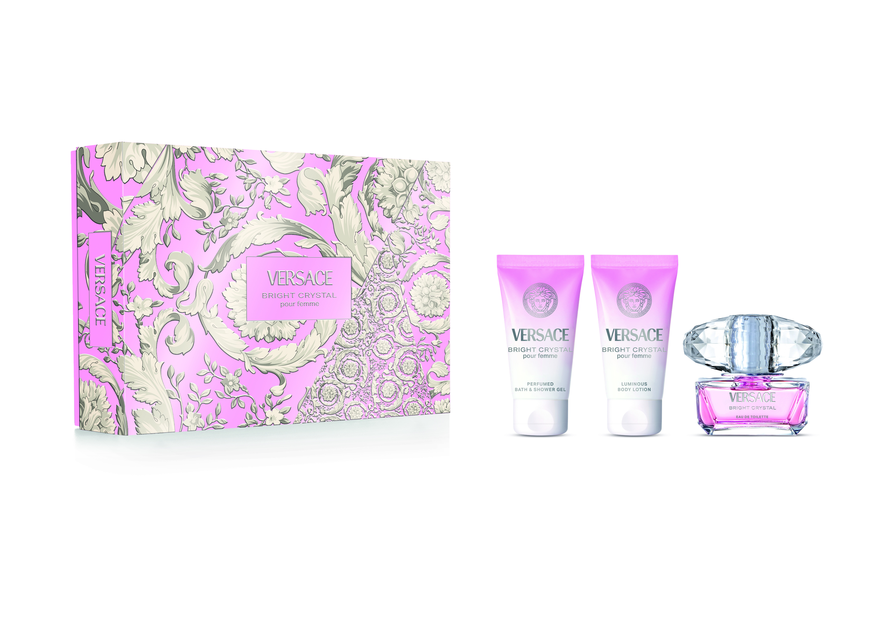 Versace Set – Bright Crystal Eau de Toilette + Body Lotion + Shower Gel