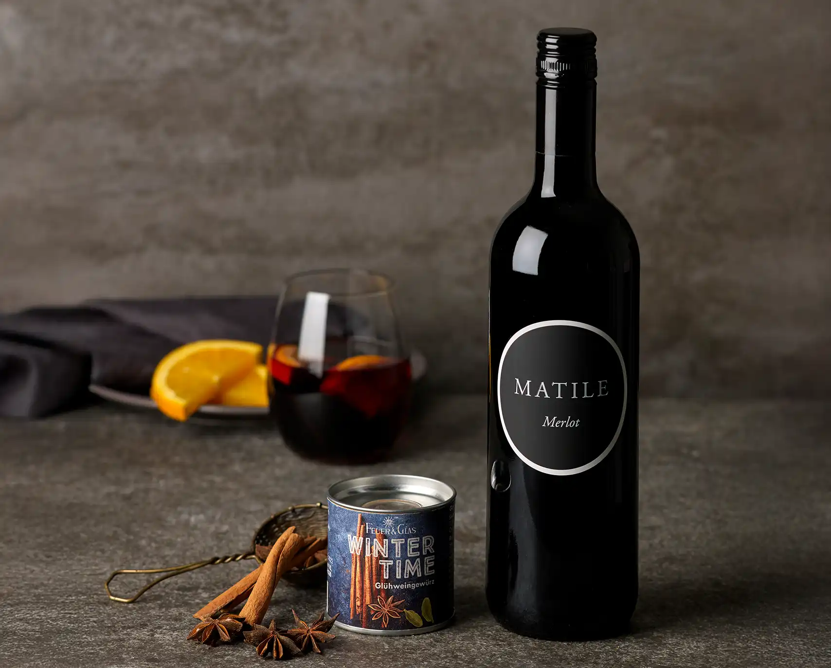 Winter Time, Heißer Wein Glühwein Geschenke-Set