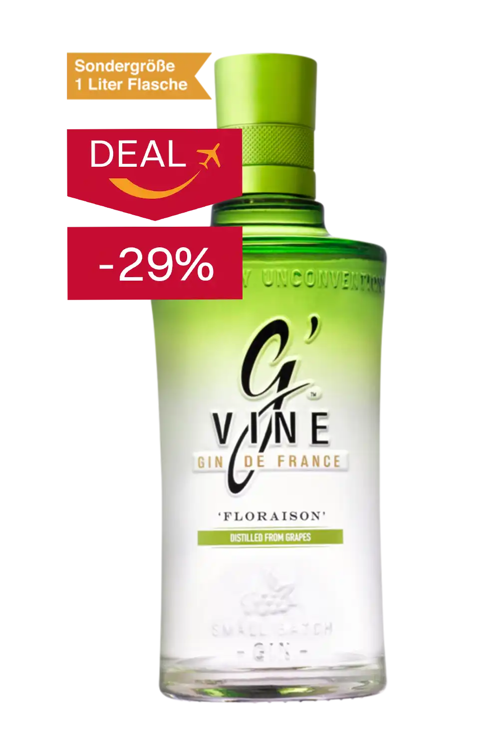 G'Vine Floraison Gin 1 Liter Flasche Travel Exclusive