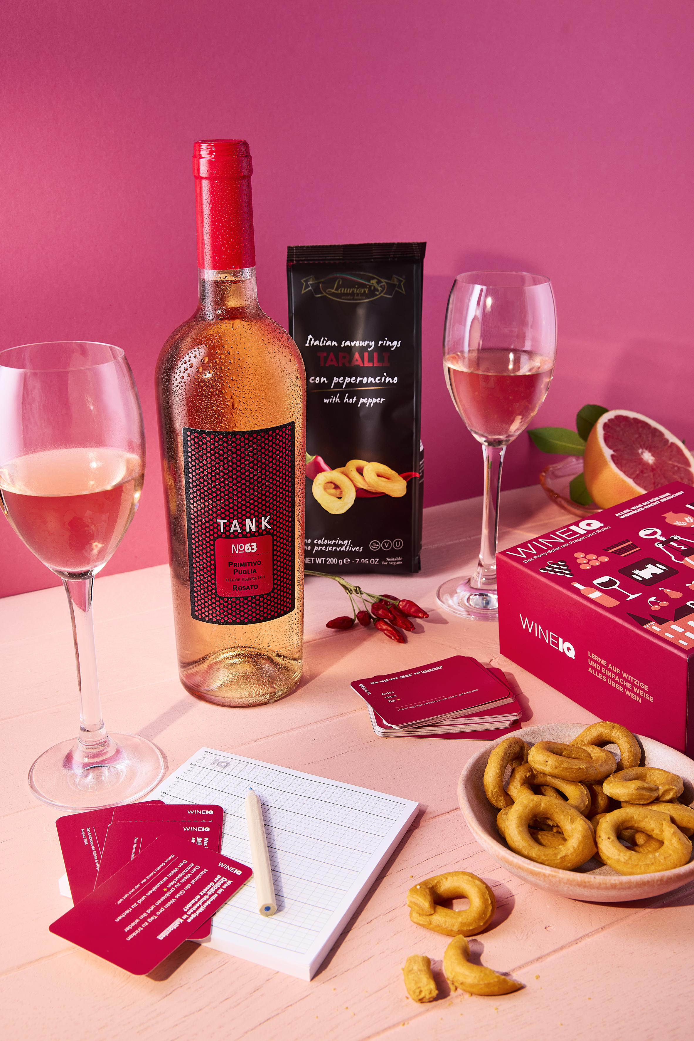 Quiz Fieber Geschenke-Set mit Wein