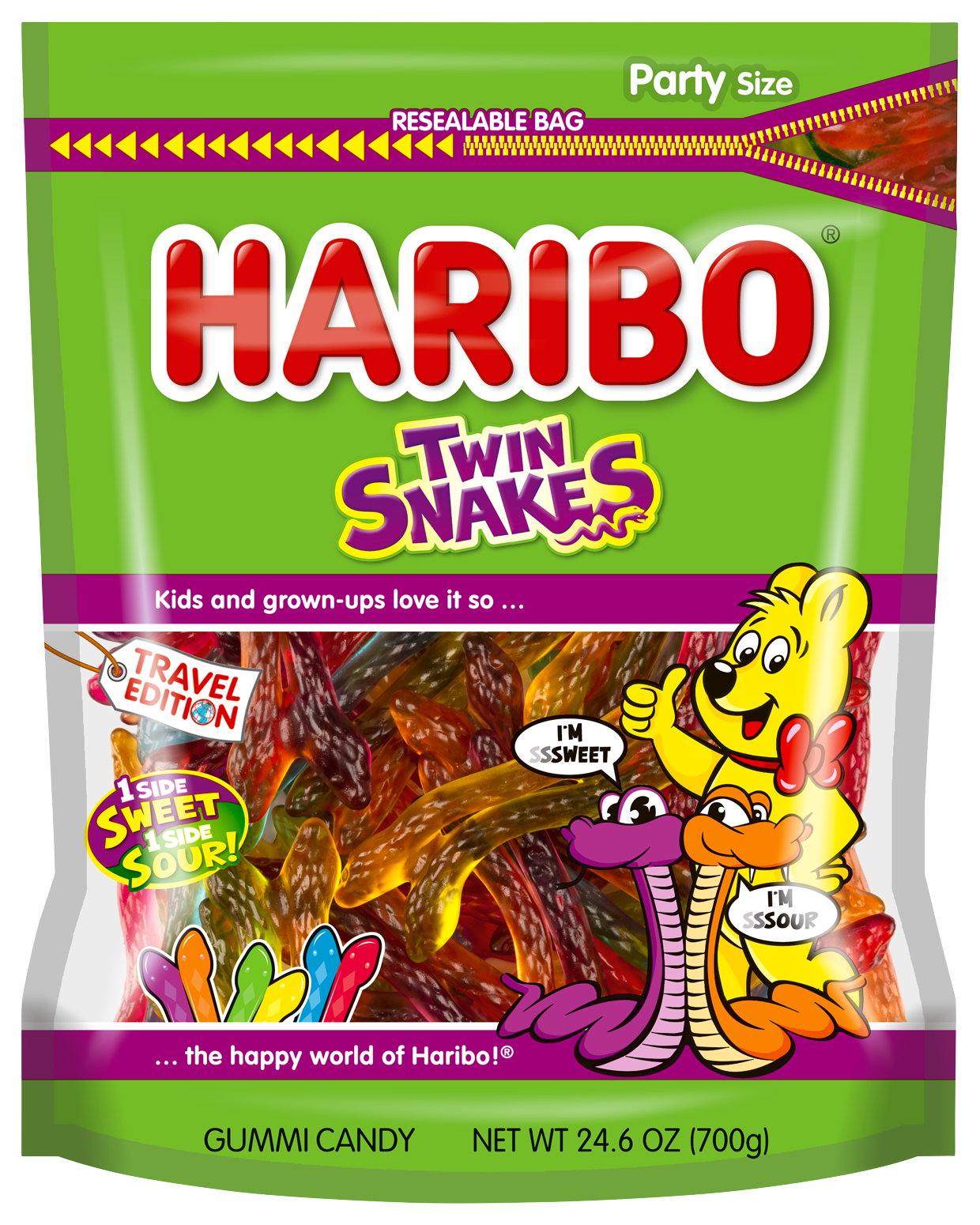 Bild: Haribo "Twin Snakes" 700g Beutel Travel Retail Exclusive