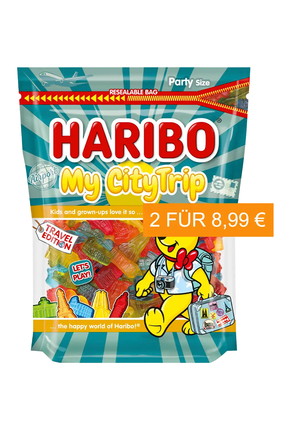 Bild: Haribo "My City Trip" 700g Beutel Travel Retail Exclusive