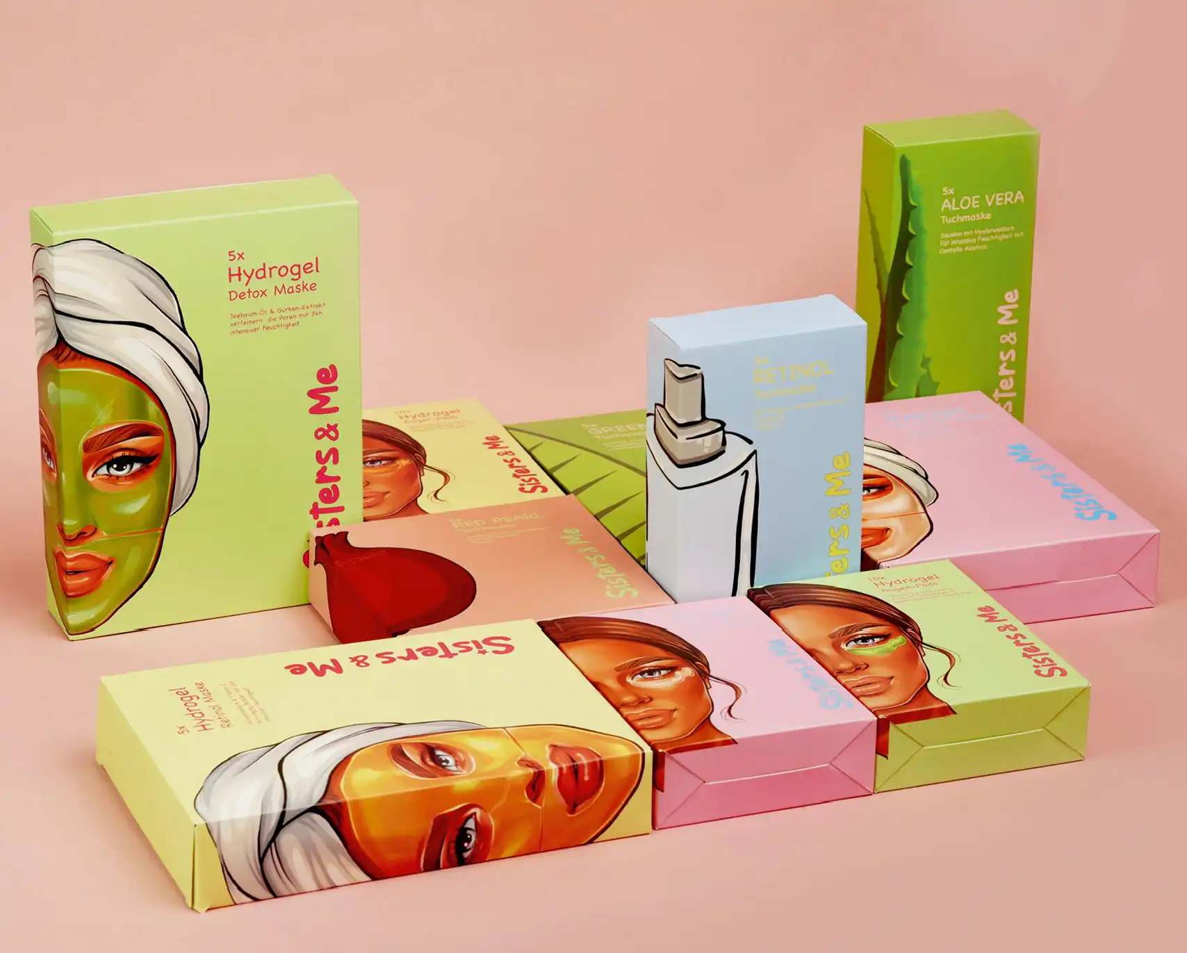 Gesichtsmasken von Sister and me