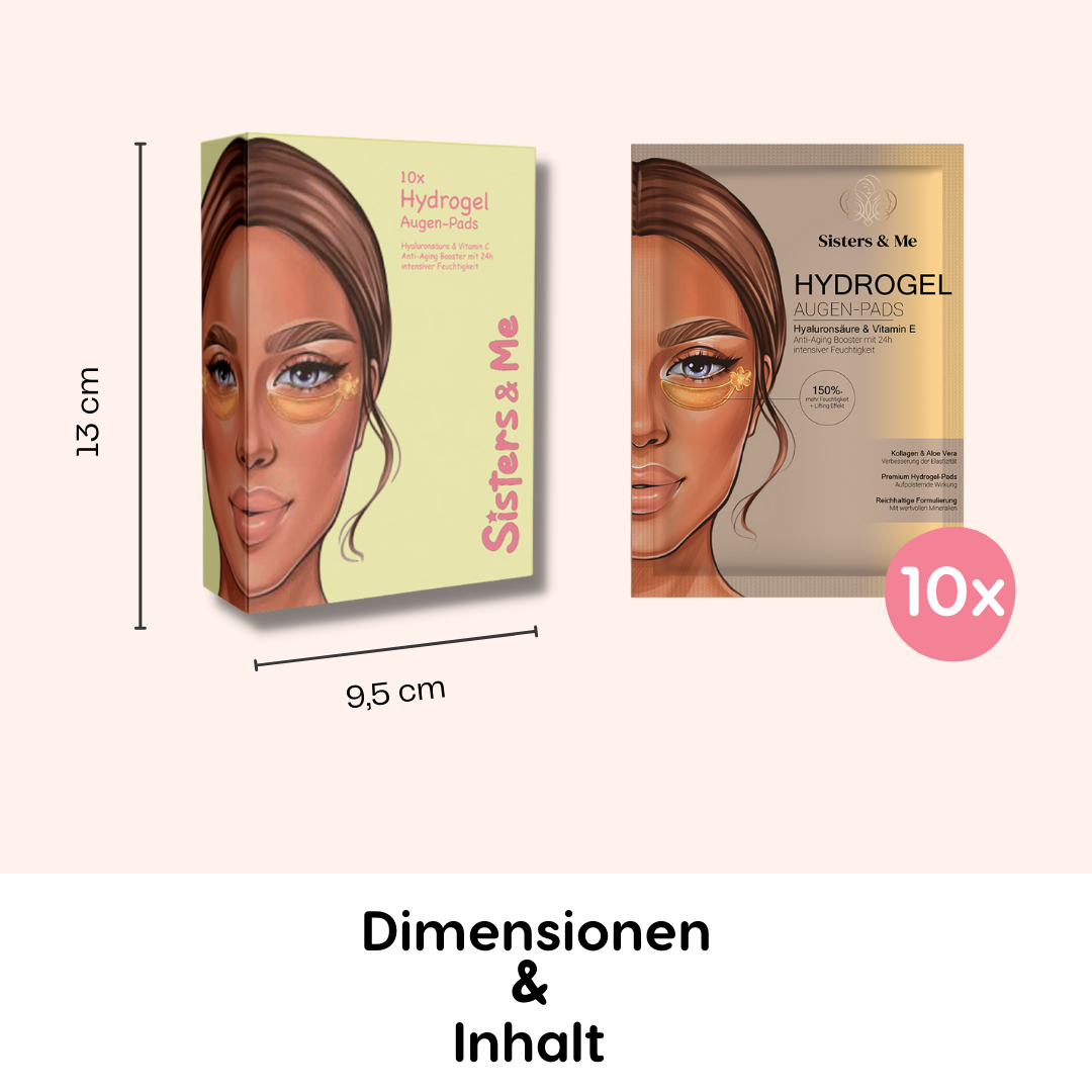 Sisters & Me 10X HYDROGEL AUGEN-PADS MIT HYALURONSÄURE & VITAMIN E