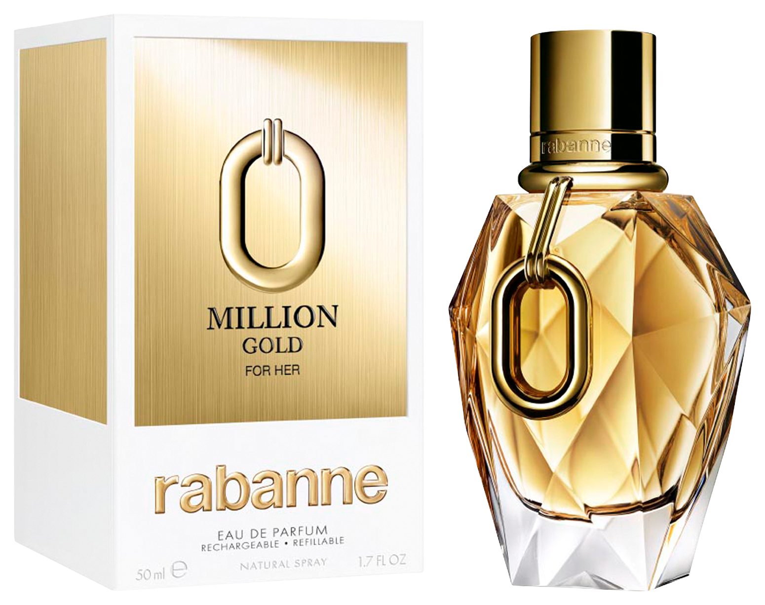 Rabanne Million Gold Eau de Parfum Refillable 50 ml