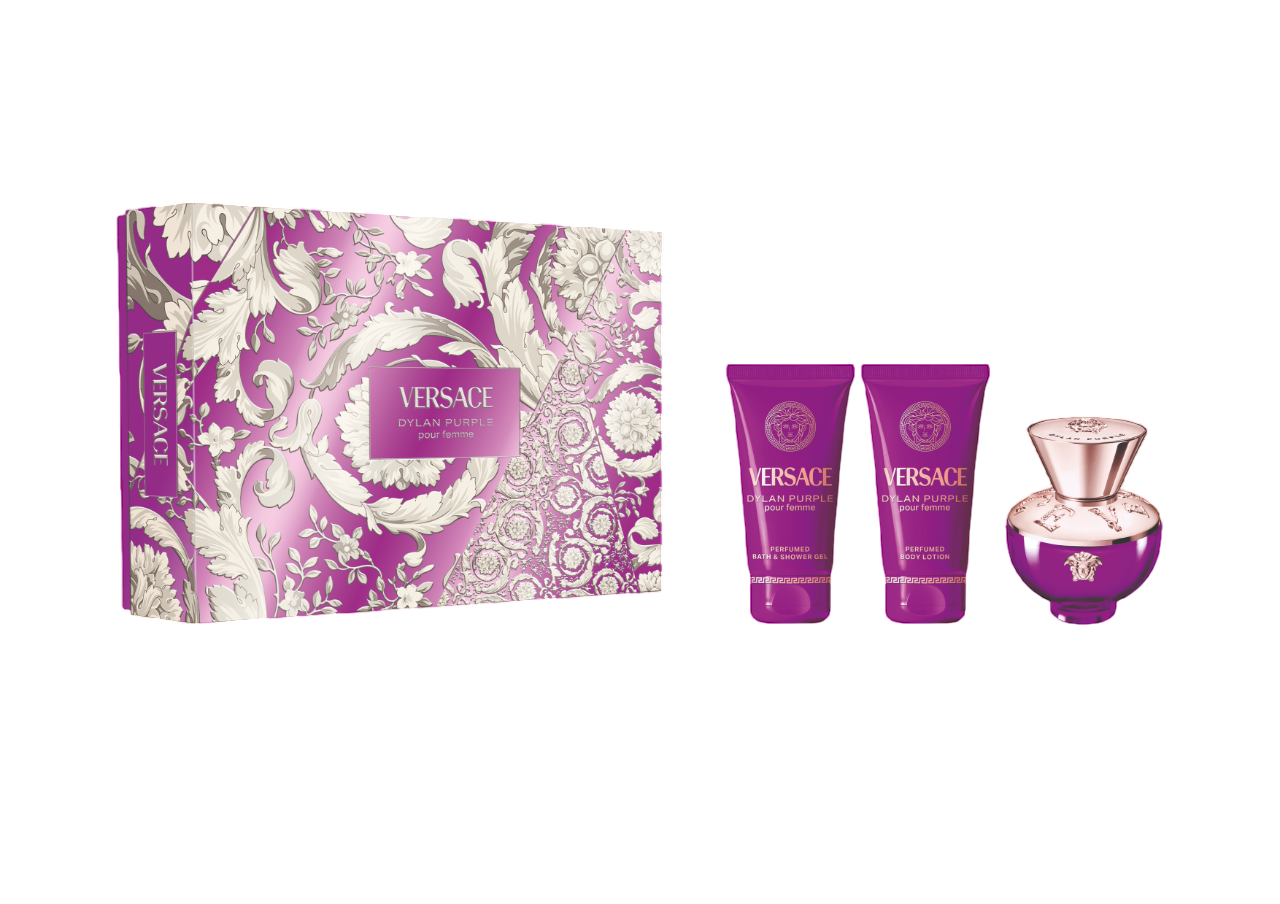 Versace Set – Dylan Purple Eau de Parfum + Body Lotion + Shower Gel