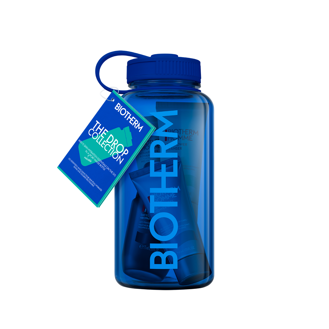 Biotherm Homme Body Care Set Trinkflasche blau