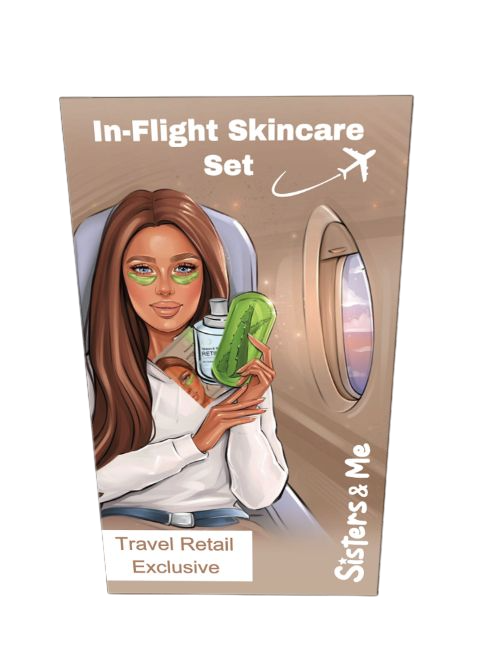 Bild: Sisters & Me In-Flight Skincare Travel Retail Exclusive Masken Set
