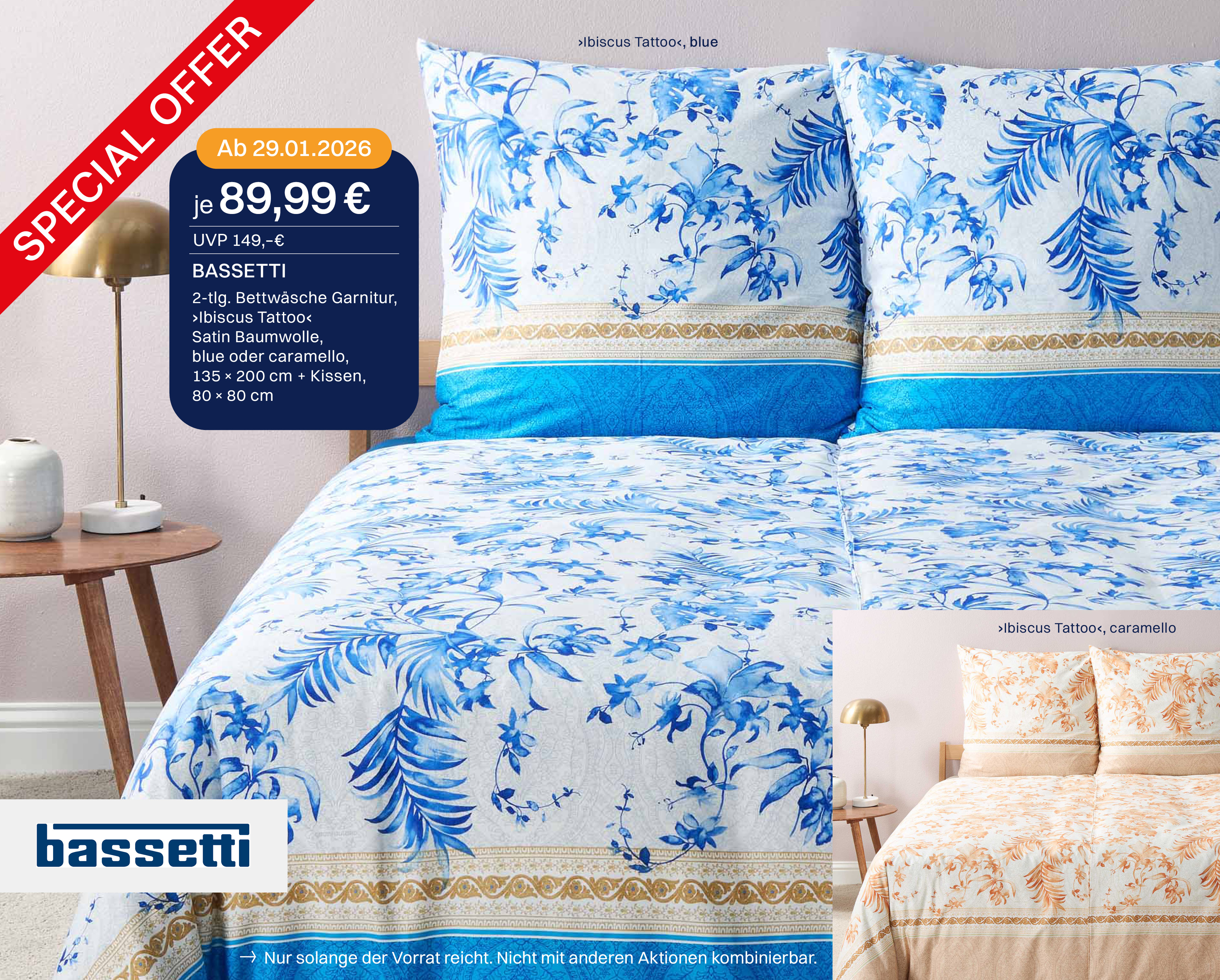 Bassetti Bettwäsche reduziert