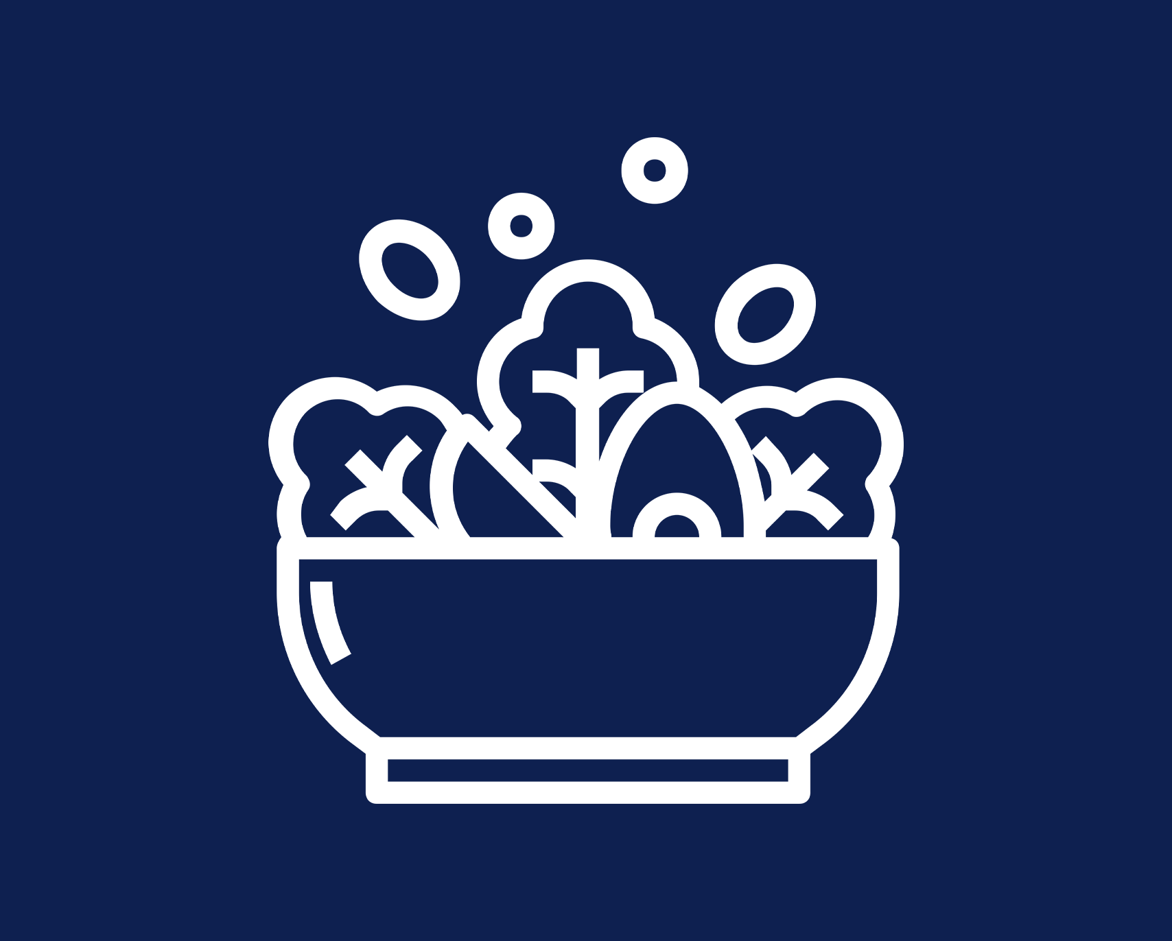 Ein Salat abstrakt gezeichnet