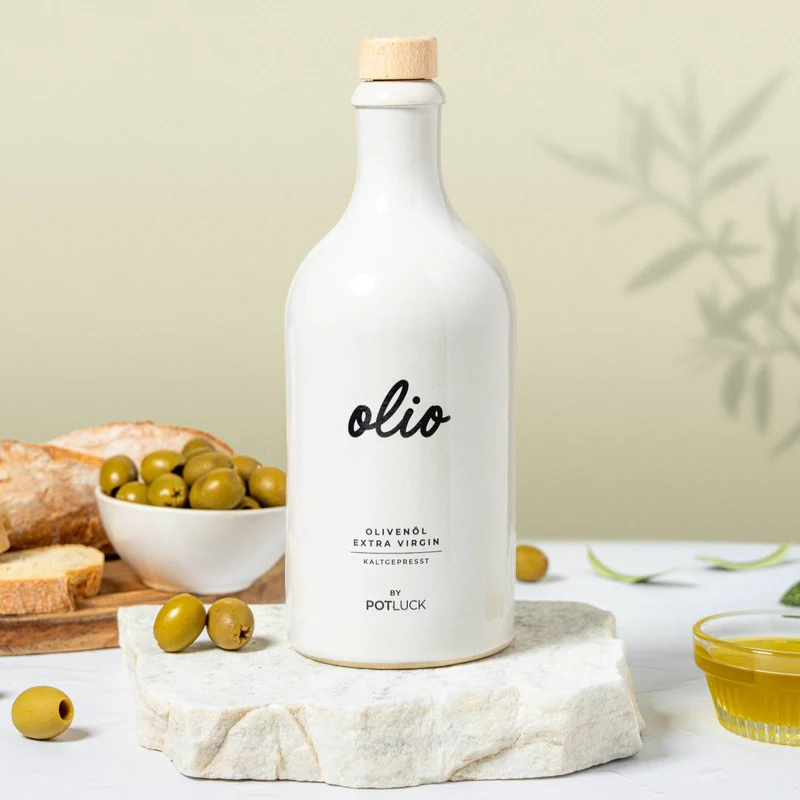 Bild: Potluck Set Olivenöl mit Fleur de Sel &amp; Aglio e Olio Gewürz